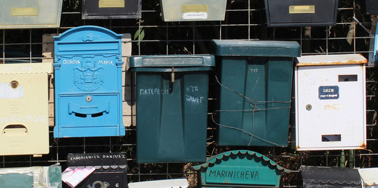 Verteiler Briefkästen